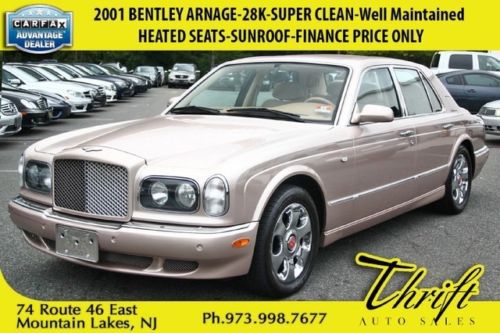 2001 bentley arnage-28k-super clean-heated seats-sunroof-finance price only