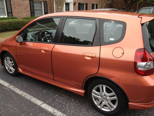 2007 honda fit sport automatic burnt orange metallic