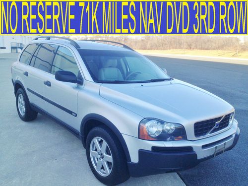 No reserve 1 owner 71k miles nav dvd 3rd row awd t5 sunroof well serviced xc70