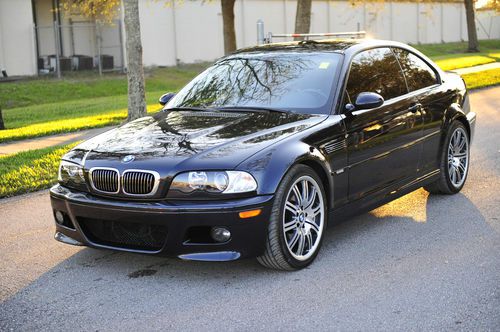 2004 bmw e46 m3 coupe smg carbon black on cinnamon, navigation,