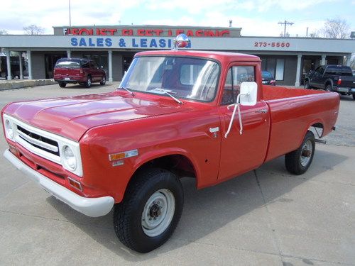 1970 international harvester 3/4 ton 1200d 4x4 16k original miles ex-fire truck