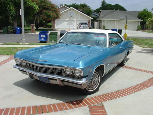 1965 chevy impala 2 tone blue original ca car 59, 60,61,62,63,64,65,66,67,68,69