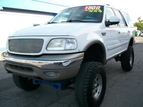 2000 ford expedition eddie bauer 4wd,lifted ! rear air ! &amp; 3 rows of leather !
