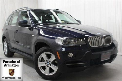 2010  x5  xdrive48i one owner navigation rear camera park assist leather blue