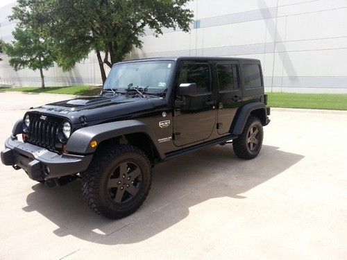 2012  jeep wrangler call of duty mw3 edition 4x4 leather black