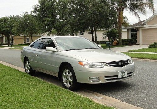 2001 toyota solara sle, 1 owner, v6, leather, sunroof, 58,000 actual miles camry