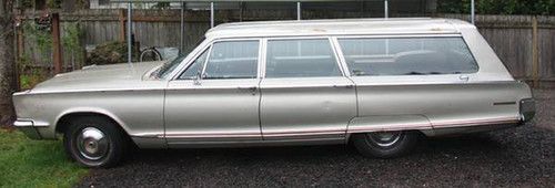 Rare  1966 chrysler mopar town &amp; country wagon 100% original 2 owner survivor