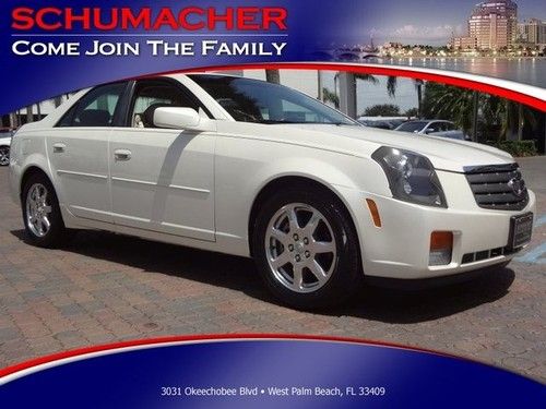 2003 cadillac cts white with tan fla car serviced here like new great value