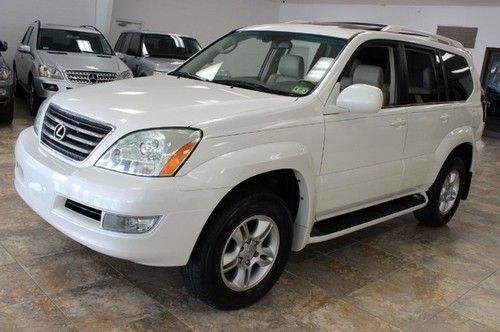 2007 lexus gx 470~awd~lux pkg~roof~3rd seat~perl white