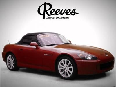 07 s2000 red manual convertible 2.2l 4 cylinder engine 4-wheel abs 6-speed m/t
