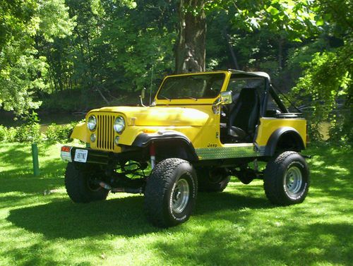 1984 jeep cj7 custom restored v8 auto clean and ready for the mud or road