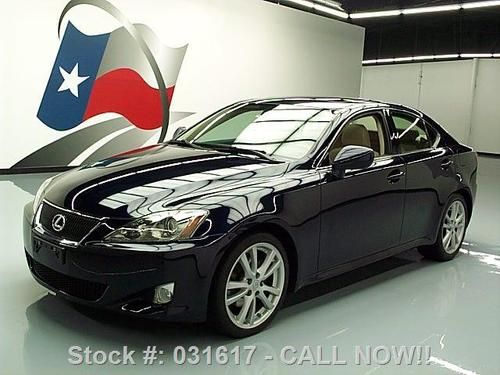 2007 lexus is 250 auto sunroof climate leather 18's 51k texas direct auto