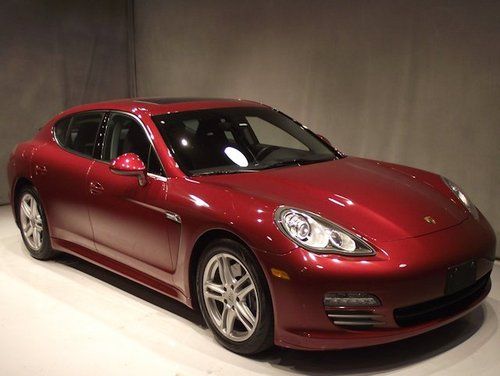 Certified 2011 porsche panamera 4 awd v6 red/black1 owner clean carfax 35k miles