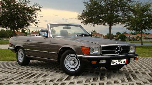 1985 mercedes benz 280sl roadster rare find euro edition both tops no reserve