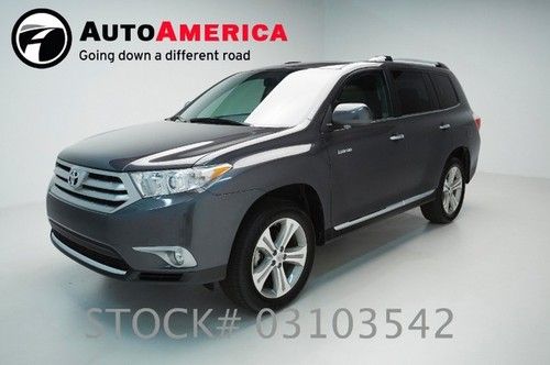 3k low miles toyota highlander suv 2013  limited nav roof leather certified