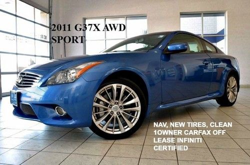 Lapis blue on black awd sport nav htd seats certified warranty clean carfax 1onr