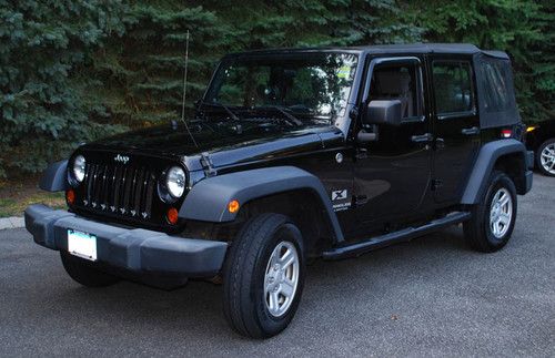 2007 jeep wrangler  x sport black 4 door, stick, great condition! 83,000 miles