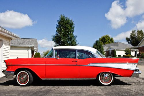 1957 chevy bel air restored to original, runs great, looks amazing - ready to go