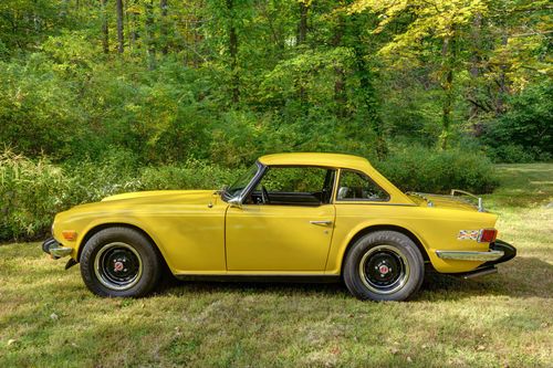 1976 triumph tr6 73k mile original inca yellow factory hardtop classic survivor