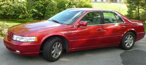 2000 cadillac seville sts sedan 4-door 4.6l red