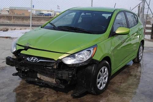 2012 hyundai accent gs damaged salvage economical low miles good airbags l@@k!!