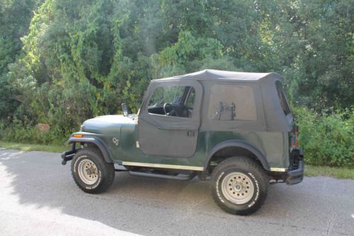 Fl jeep cj nice shape drives great newer top doors cd