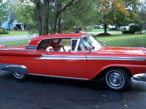 1959 ford galaxie retractable hardtop convertible in red red red original ford