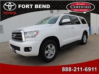 2013 toyota sequoia 5.7 sr5 alloy bluetooth bags satellite moonroof certified