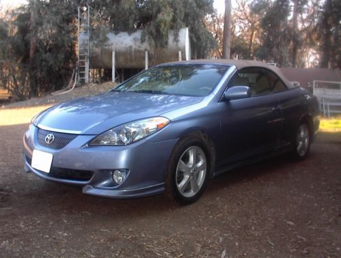 Convertible toyota solara * one owner * fully loaded *  blue  2 door * 68k miles