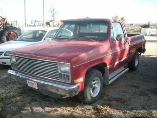 1982 chevy short wide 4x2 automatic shortbed c 10 pk pickup truck custom deluxe