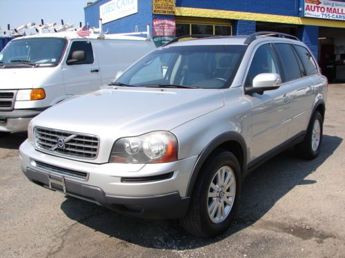 08 volvo xc90 awd 3 rows &#034;no reserve&#034; moonroof gray w/black leather navigation