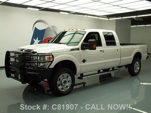 2012 ford f-250 lariat crew 4x4 diesel long bed nav 21k texas direct auto
