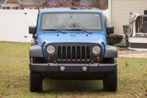 2012 Jeep Wrangler Unlimited Cosmos Blue JKU Auto MOPAR Side Steps Kicker Audio, image 16