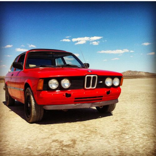 1983 bmw 320i, red, 5-speed, 4 cylinder