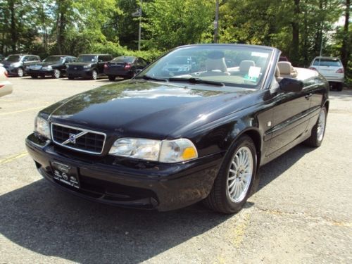 2004 volvo c70 convertible black low reserve fully loaded clean carfax clean