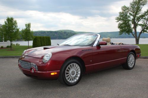 2004 ford thunderbird convertible premium loaded 2 tops 1 owner must see amazing