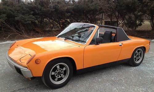 1971 porsche 914 1.7 signal orange immaculate 60k miles rust free.