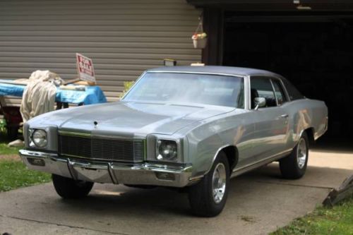1971 chevy monte carlo, silver, big block, 402, turbo 400, no rust, matching #&#039;s