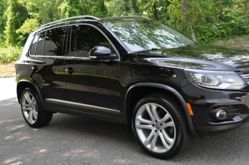 2012 volkswagen tiguan sel tsi 2.0l turbo 4motion w nav and dynaudio only 8k mi!