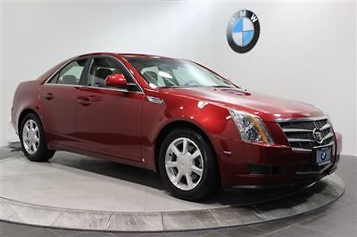 2009 cadillac cts awd red beige heated leather seats moonroof bluetooth