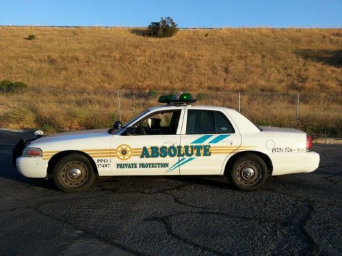 Ford crown vic patrol car