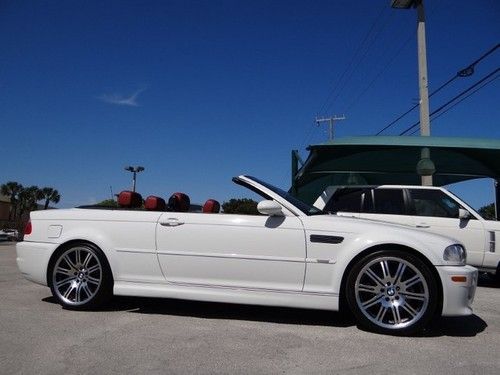 Bmw m3 smg white red convertible 19's