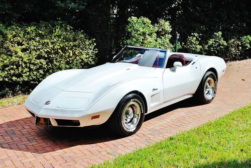 1974 chevrolet corvette convertible c-67 low mileage cold a/c estate car sweet