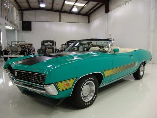 1970 ford torino gt convertible, bucket seats, fmx cruise-o-matic, factory a/c!