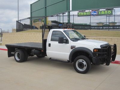 Look this texas own 2008 ford f-550 flate bed low miles 90k