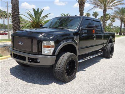 Lifted diesel leather crew short 4x4 moon 20s alloys xclean truck fl
