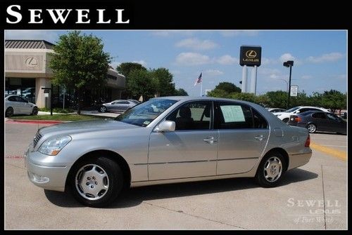 2002 lexus ls430 one owner low miles leather power heated seats sunroof cd