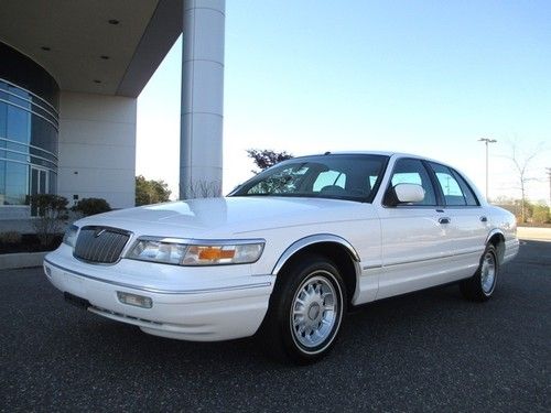 1997 mercury grand marquis ls white loaded 1 owner extra clean
