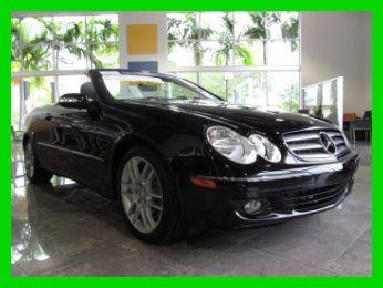 09 black clk-350 3.5l v6 convertible *heated &amp; ventilated leather seats *1 owner
