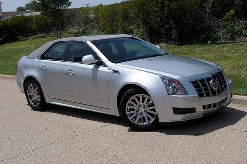 2012 cadillac cts silver sunroof leather very clean factory warranty financing